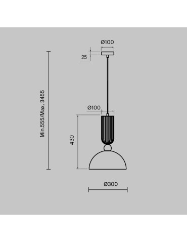 Maytoni Antic Lampa wisząca 1xE27, LED 510lm 2700K Złoto MOD302PL-01W1 - produkt 2