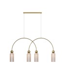 Lampy wiszące nad wyspę - Maytoni Antic Lampa wisząca 4xE14 Złoty MOD302PL-04CG - product 1