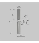 Maytoni Antic Lampa ścienna 2xG9 Złoto MOD302WL-02GR1 Maytoni Antic Lampa ścienna 2xG9 Złoto MOD302WL-02GR1