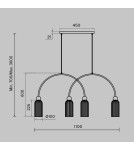 Maytoni Antic Lampa wisząca 4xE14 Złoto MOD302PL-04GR Maytoni Antic Lampa wisząca 4xE14 Złoto MOD302PL-04GR