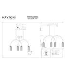Maytoni Antic Lampa wisząca 4xE14 Złoto MOD302PL-04W Maytoni Antic Lampa wisząca 4xE14 Złoto MOD302PL-04W