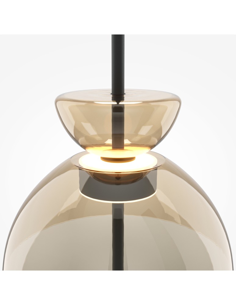 Maytoni Bangkok Lampa wisząca LED 1500lm 3000K Czarny MOD185PL-L12CG3K2 Maytoni Bangkok Lampa wisząca LED 1500lm 3000K Czarny MOD185PL-L12CG3K2