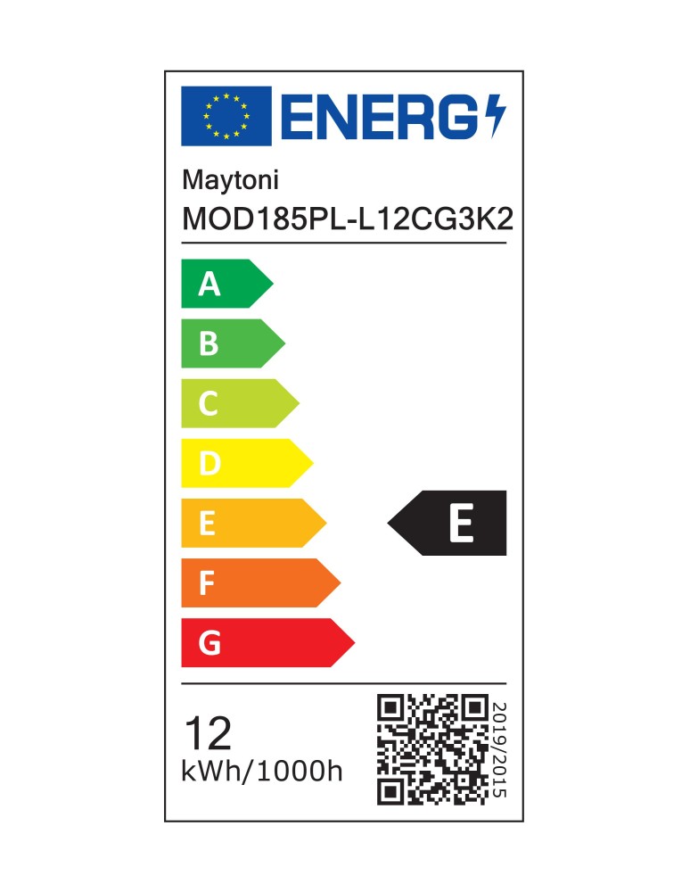 Maytoni Bangkok Lampa wisząca LED 1500lm 3000K Czarny MOD185PL-L12CG3K2 Maytoni Bangkok Lampa wisząca LED 1500lm 3000K Czarny MOD185PL-L12CG3K2