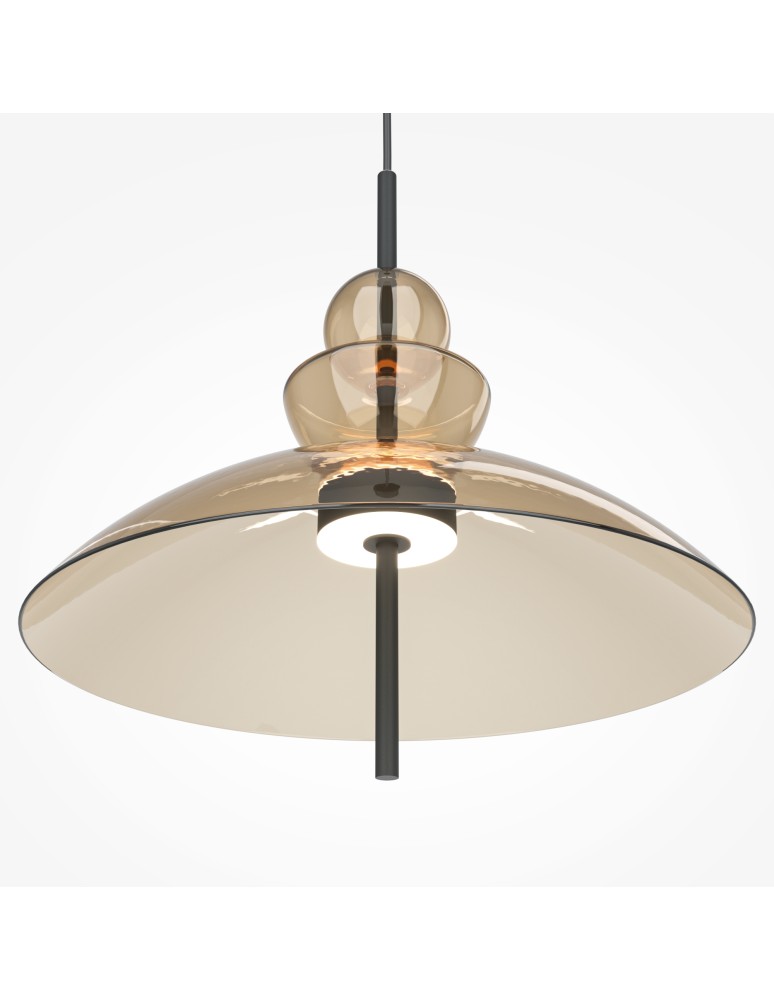 Maytoni Bangkok Lampa wisząca LED 1500lm 3000K Czarny MOD185PL-L12CG3K3 Maytoni Bangkok Lampa wisząca LED 1500lm 3000K Czarny MOD185PL-L12CG3K3