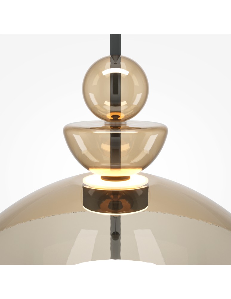 Maytoni Bangkok Lampa wisząca LED 1500lm 3000K Czarny MOD185PL-L12CG3K3 Maytoni Bangkok Lampa wisząca LED 1500lm 3000K Czarny MOD185PL-L12CG3K3