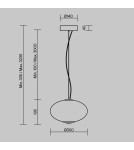 Lampy wiszące pojedyncze - Maytoni Bruma Lampa wisząca LED 1500lm 2700K Chrom MOD397PL-L12CH2.7K - product 2