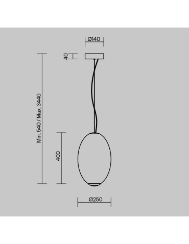 Maytoni Bruma Lampa wisząca LED 2500lm 2700K Chrom MOD397PL-L19CH2.7K - produkt 2