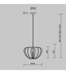 Maytoni Cambio Lampa wisząca 1xE27 Czarny MOD398PL-01S Maytoni Cambio Lampa wisząca 1xE27 Czarny MOD398PL-01S