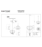 Maytoni Cambio Lampa wisząca 1xE27 Czarny MOD398PL-01S Maytoni Cambio Lampa wisząca 1xE27 Czarny MOD398PL-01S
