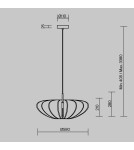 Maytoni Cambio Lampa wisząca 1xE27 Czarny MOD398PL-01GR1 Maytoni Cambio Lampa wisząca 1xE27 Czarny MOD398PL-01GR1