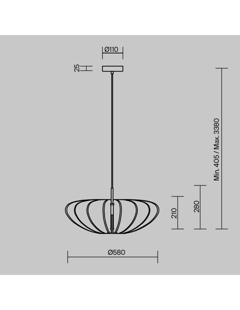 Maytoni Cambio Lampa wisząca 1xE27 Czarny MOD398PL-01GR1 Maytoni Cambio Lampa wisząca 1xE27 Czarny MOD398PL-01GR1