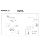 Maytoni Cambio Lampa wisząca 1xE27 Czarny MOD398PL-01GR1 Maytoni Cambio Lampa wisząca 1xE27 Czarny MOD398PL-01GR1
