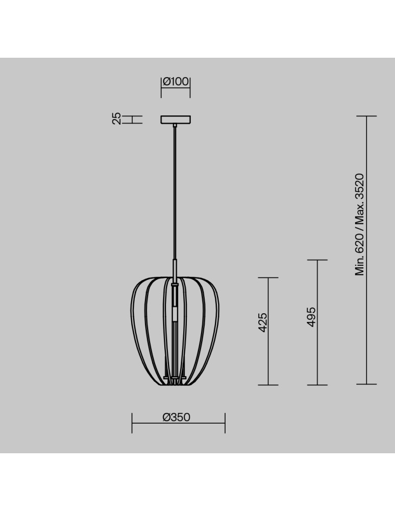 Maytoni Cambio Lampa wisząca 1xE27 Czarny MOD398PL-01GR Maytoni Cambio Lampa wisząca 1xE27 Czarny MOD398PL-01GR