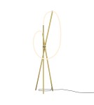 Lampy podłogowe - Maytoni Crochet Lampa podłogowa LED 2500lm 3000K Czerń i mosiądz MOD369FL-L36BS3K - product 1