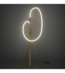 Lampy podłogowe - Maytoni Crochet Lampa podłogowa LED 2500lm 3000K Czerń i mosiądz MOD369FL-L36BS3K - product 5