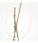 Lampy podłogowe - Maytoni Crochet Lampa podłogowa LED 2500lm 3000K Czerń i mosiądz MOD369FL-L36BS3K - product 6