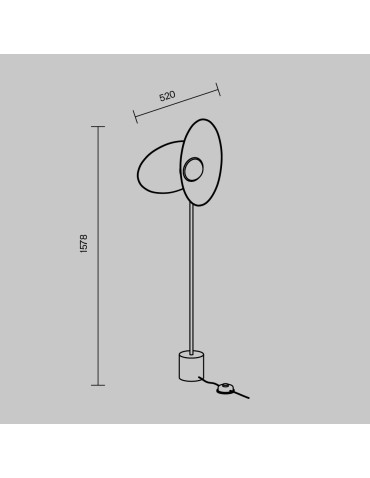 Maytoni Evolution Lampa podłogowa LED 350lm 3000K Czarny MOD396FL-L10W3K - produkt 2
