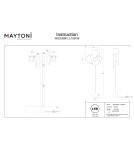 Lampy podłogowe - Maytoni Evolution Lampa podłogowa LED 350lm 3000K Czarny MOD396FL-L10W3K - product 7
