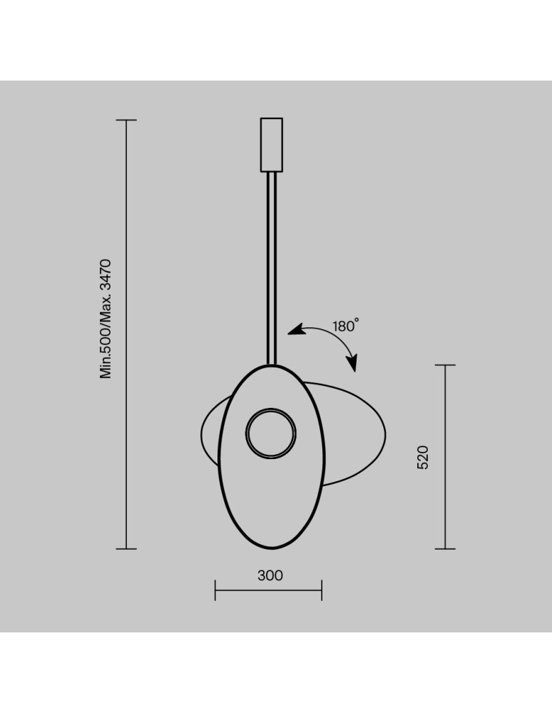 Maytoni Evolution Lampa wisząca LED 350lm 3000K Czarny MOD396PL-L10BL3K Maytoni Evolution Lampa wisząca LED 350lm 3000K Czarny MOD396PL-L10BL3K