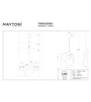 Maytoni Evolution Lampa wisząca LED 400lm 3000K Czarny MOD396PL-L10GR3K Maytoni Evolution Lampa wisząca LED 400lm 3000K Czarny MOD396PL-L10GR3K