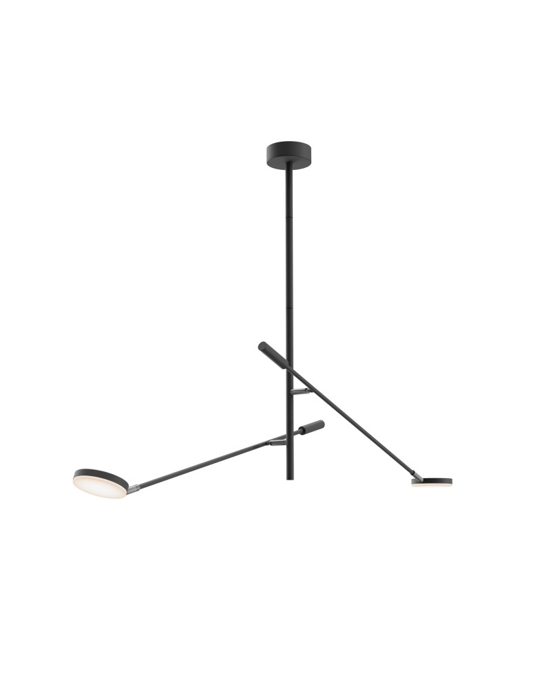 Maytoni Fad Lampa sufitowa LED 800lm 3000K Czarny MOD070CL-L15B3K1 Maytoni Fad Lampa sufitowa LED 800lm 3000K Czarny MOD070CL-L15B3K1