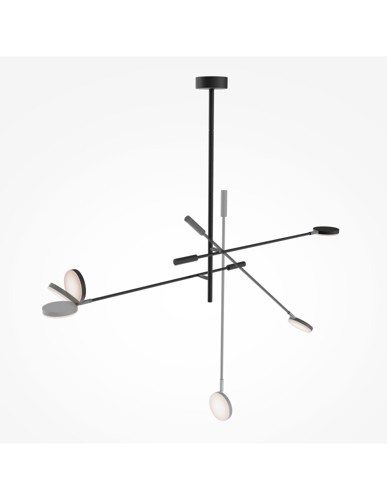 Maytoni Fad Lampa sufitowa LED 800lm 3000K Czarny MOD070CL-L15B3K1 Maytoni Fad Lampa sufitowa LED 800lm 3000K Czarny MOD070CL-L15B3K1