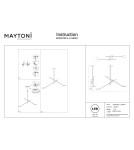 Maytoni Fad Lampa sufitowa LED 800lm 3000K Czarny MOD070CL-L15B3K1 Maytoni Fad Lampa sufitowa LED 800lm 3000K Czarny MOD070CL-L15B3K1