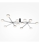 Maytoni Fad Lampa sufitowa LED 1450lm 3000K Czarny MOD070CL-L30B3K Maytoni Fad Lampa sufitowa LED 1450lm 3000K Czarny MOD070CL-L30B3K