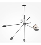 Maytoni Fad Lampa sufitowa LED 500lm 3000K Czarny MOD070CL-L8B3K Maytoni Fad Lampa sufitowa LED 500lm 3000K Czarny MOD070CL-L8B3K