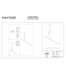 Maytoni Fad Lampa sufitowa LED 500lm 3000K Czarny MOD070CL-L8B3K Maytoni Fad Lampa sufitowa LED 500lm 3000K Czarny MOD070CL-L8B3K