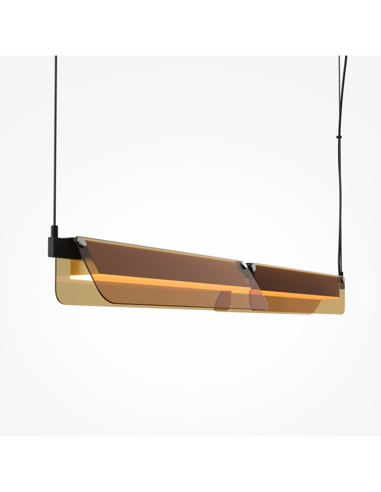 Maytoni Flat Lampa wisząca LED 2480lm 3000K Czarny MOD296PL-L20BC3K Maytoni Flat Lampa wisząca LED 2480lm 3000K Czarny MOD296PL-L20BC3K