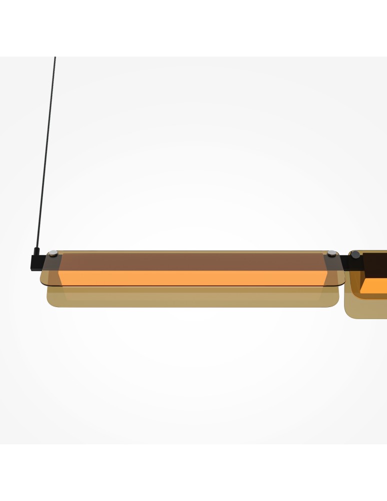 Maytoni Flat Lampa wisząca LED 2480lm 3000K Czarny MOD296PL-L20BC3K Maytoni Flat Lampa wisząca LED 2480lm 3000K Czarny MOD296PL-L20BC3K