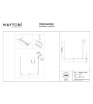 Maytoni Flat Lampa wisząca LED 2480lm 3000K Czarny MOD296PL-L20BC3K Maytoni Flat Lampa wisząca LED 2480lm 3000K Czarny MOD296PL-L20BC3K