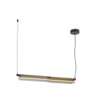 Maytoni Flat Lampa wisząca LED 2480lm 3000K Czerń i mosiądz MOD296PL-L20BS3K Maytoni Flat Lampa wisząca LED 2480lm 3000K Czerń i mosiądz MOD296PL-L20BS3K