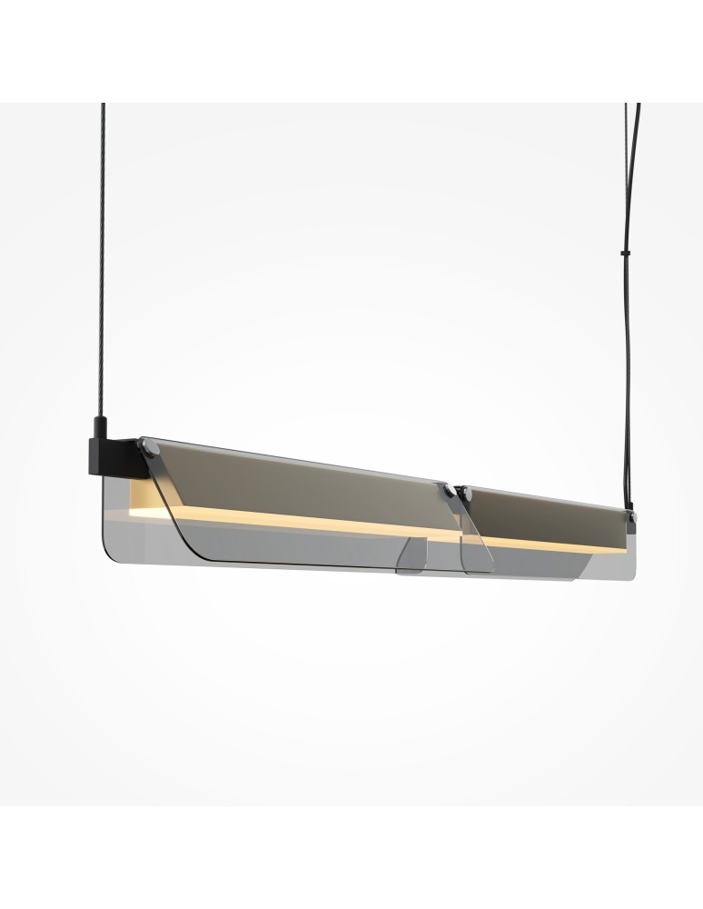 Maytoni Flat Lampa wisząca LED 2480lm 3000K Czerń i mosiądz MOD296PL-L20BS3K Maytoni Flat Lampa wisząca LED 2480lm 3000K Czerń i mosiądz MOD296PL-L20BS3K