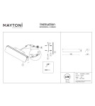 Maytoni Flat Lampa ścienna LED 1150lm 3000K Czerń i mosiądz MOD296WL-L10BS3K Maytoni Flat Lampa ścienna LED 1150lm 3000K Czerń i mosiądz MOD296WL-L10BS3K