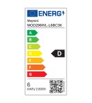 Maytoni Flat Lampa ścienna LED 730lm 3000K Czarny MOD296WL-L6BC3K Maytoni Flat Lampa ścienna LED 730lm 3000K Czarny MOD296WL-L6BC3K
