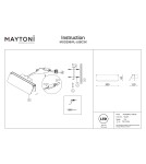 Maytoni Flat Lampa ścienna LED 730lm 3000K Czarny MOD296WL-L6BC3K Maytoni Flat Lampa ścienna LED 730lm 3000K Czarny MOD296WL-L6BC3K