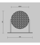 Maytoni Mangata Lampa stołowa LED 250lm 3000K Chrom MOD387TL-L8CH3K Maytoni Mangata Lampa stołowa LED 250lm 3000K Chrom MOD387TL-L8CH3K