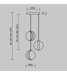 Maytoni Misterio Lampa wisząca LED 2000lm 2700K Czarny MOD379PL-L17B2.7K Maytoni Misterio Lampa wisząca LED 2000lm 2700K Czarny MOD379PL-L17B2.7K