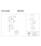 Maytoni Misterio Lampa wisząca LED 2000lm 2700K Czarny MOD379PL-L17B2.7K Maytoni Misterio Lampa wisząca LED 2000lm 2700K Czarny MOD379PL-L17B2.7K