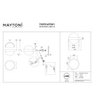Maytoni Misterio Lampa ścienna LED 650lm 2700K Czarny MOD379WL-L6B2.7K Maytoni Misterio Lampa ścienna LED 650lm 2700K Czarny MOD379WL-L6B2.7K
