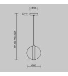 Maytoni Misterio Lampa wisząca LED 650lm 2700K Czarny MOD379PL-L6B2.7K Maytoni Misterio Lampa wisząca LED 650lm 2700K Czarny MOD379PL-L6B2.7K