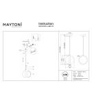 Maytoni Misterio Lampa wisząca LED 650lm 2700K Czarny MOD379PL-L6B2.7K Maytoni Misterio Lampa wisząca LED 650lm 2700K Czarny MOD379PL-L6B2.7K