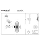 Maytoni Nami Lampa ścienna LED 100lm 2700K Biały MOD400WL-L5W2.7K Maytoni Nami Lampa ścienna LED 100lm 2700K Biały MOD400WL-L5W2.7K
