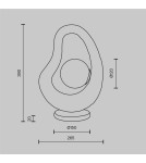 Lampy stołowe - Maytoni Opus Lampa stołowa 1xG9 Szary MOD380TL-01GR - product 2
