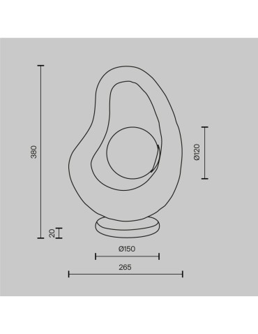 Maytoni Opus Lampa stołowa 1xG9 Biały MOD380TL-01W - produkt 2