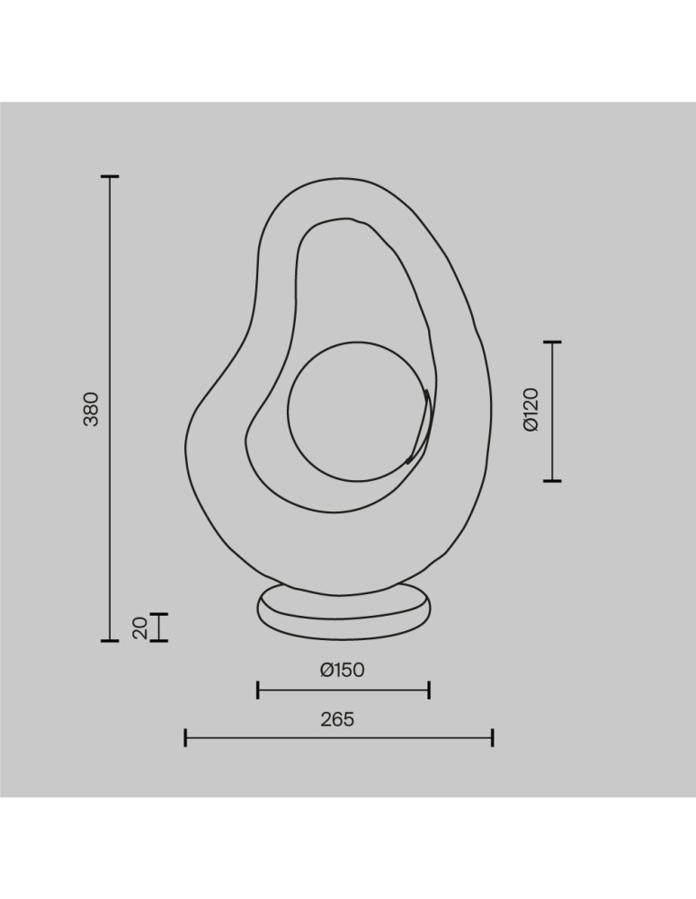 Maytoni Opus Lampa stołowa 1xG9 Biały MOD380TL-01W