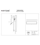 Maytoni Orign Lampa ścienna LED 800lm 3000K Czarny MOD311WL-L55B3K Maytoni Orign Lampa ścienna LED 800lm 3000K Czarny MOD311WL-L55B3K