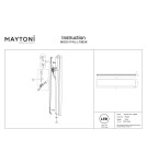 Kinkiety designerskie - Maytoni Orign Lampa ścienna LED 1000lm 3000K Czarny MOD311WL-L70B3K - product 7